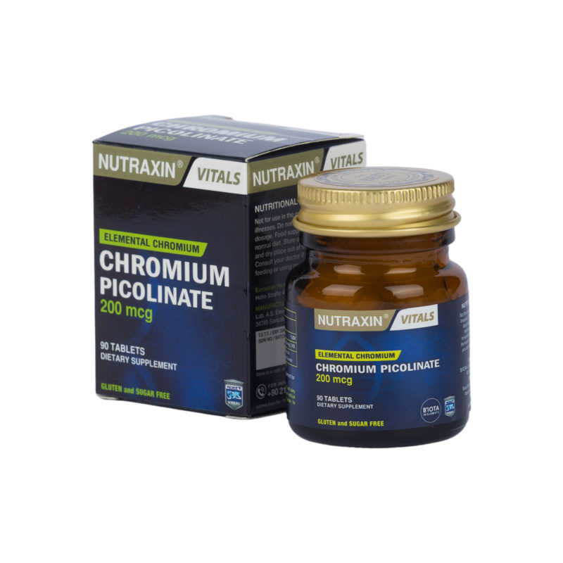 Фото Chromium Picolinate 200mg Nutraxin, 90tablets 1