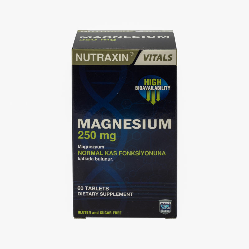 Magnesium Nutraxin 250mg 60 таблеток, Турция фото
