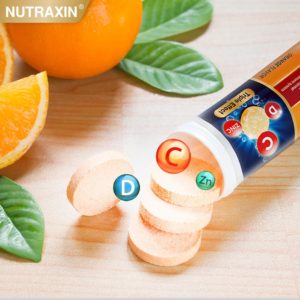 Шипучие таблетки витаминов C-D-Zinc Nutraxin