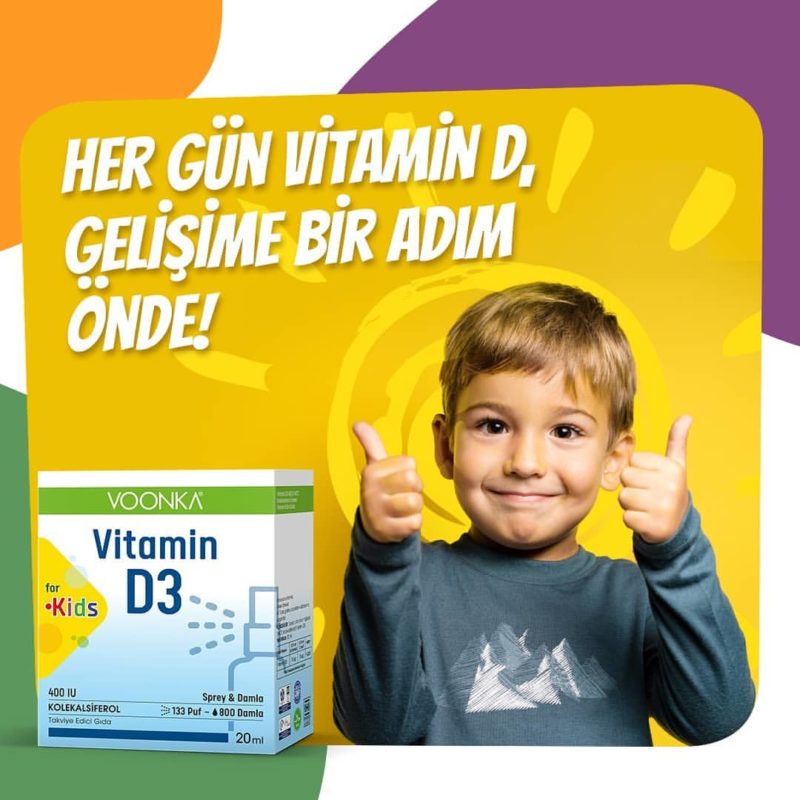 Фото витамин D3 для детей 4-10лет капли и спрей Voonka kids