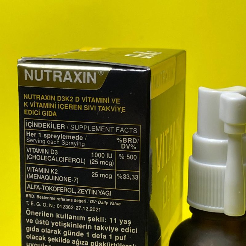 Витамин Д3 и К2 Nutaxin спрей - Vitamin D3+K2 Nutraxin