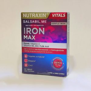 Iron Max Nutraxin железо в таблетках с витамином Б12