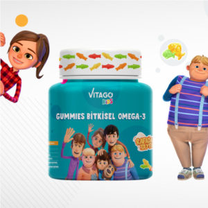 Vitago kids Gummies Omega-3 - растительный Омега-3, 60 жевательных конфет