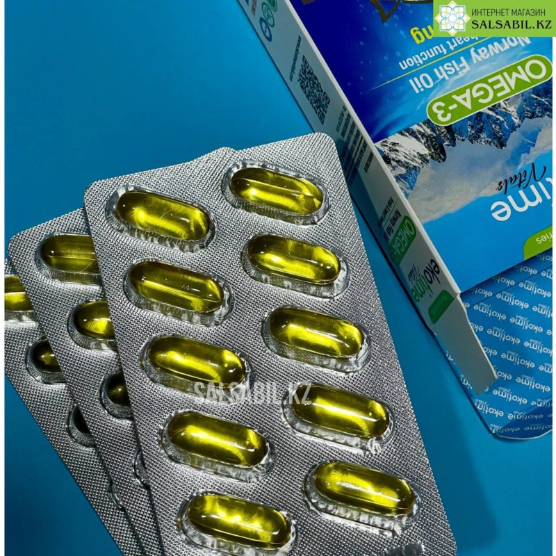 Omega 3 в капсулах Ekotime Vitals, 30 капсул